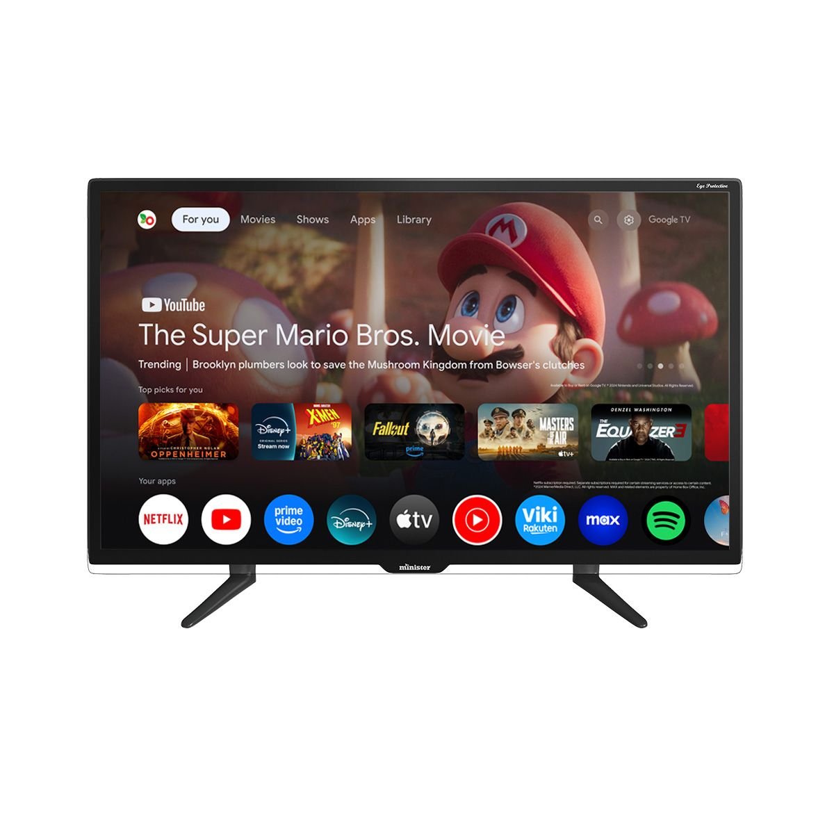 Minister M-32 GLORIOUS Android Voice Control Smart LED TV (MI32M8CGV)