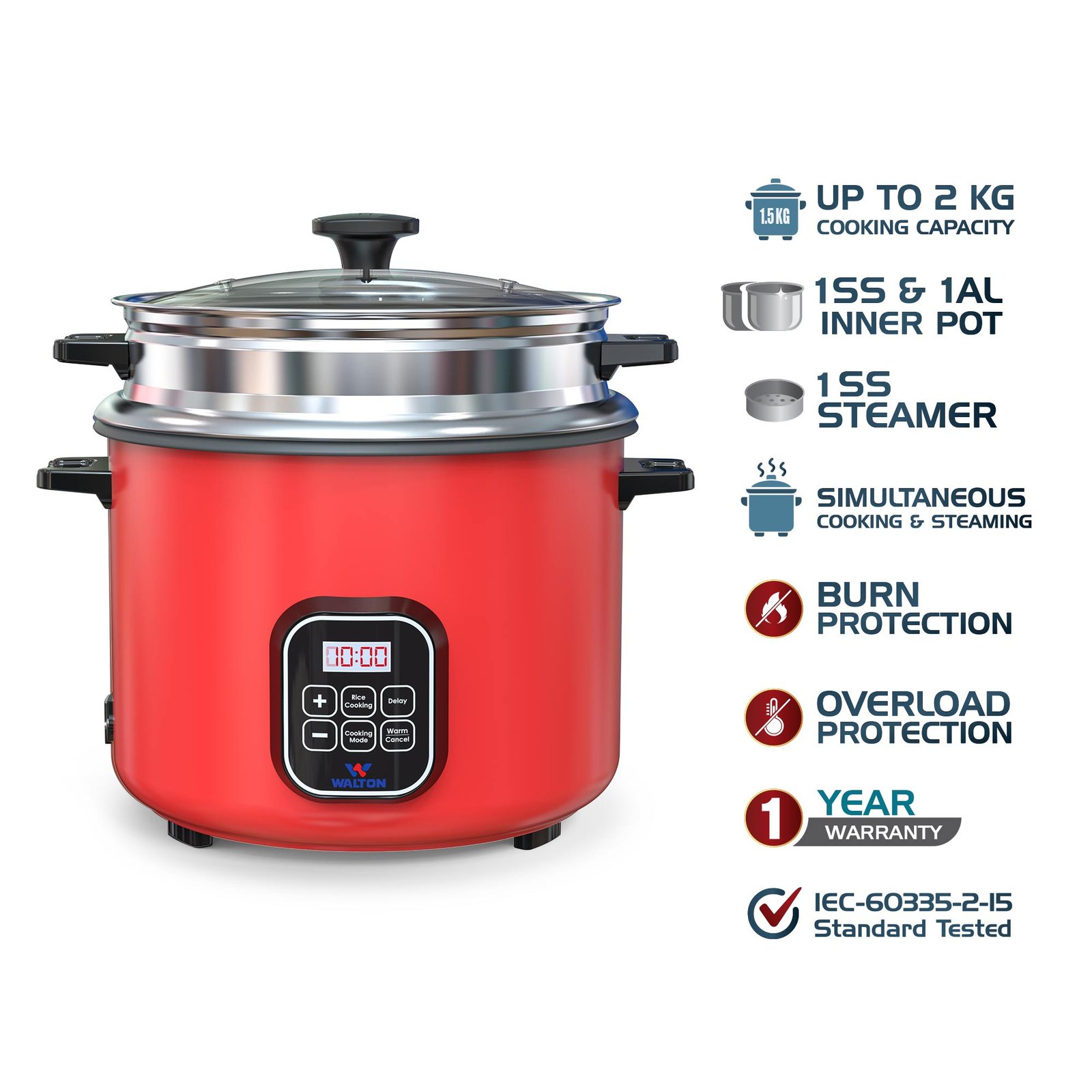 Walton Multi Cooker 3.0L (WDC-ALL ROUNDER 3.0L)