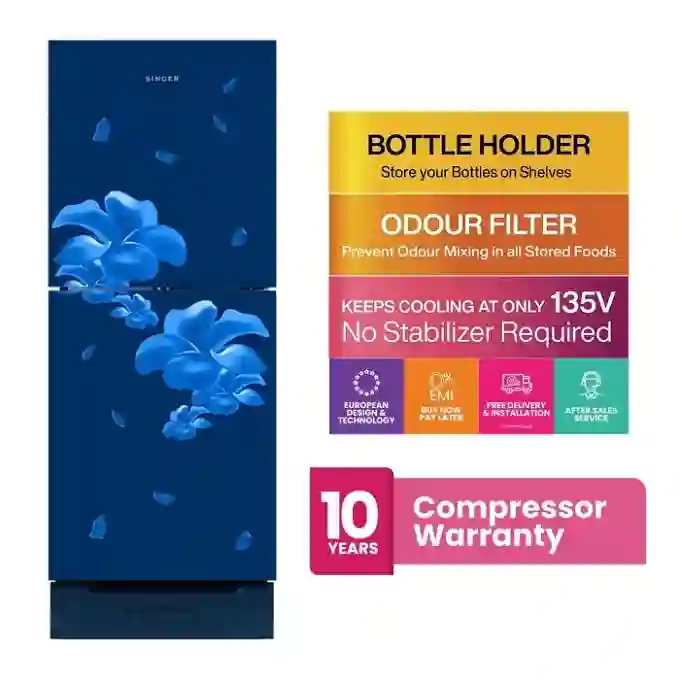 Singer FTDS185-BUG Blue Refrigerator